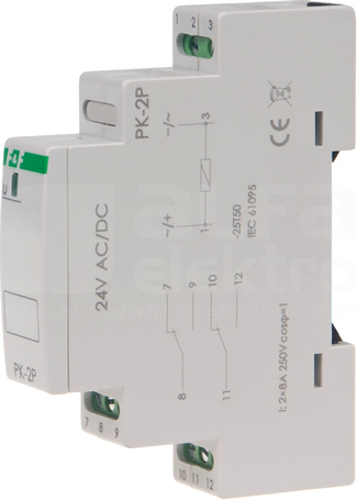 PK-2P 24VAC/DC PRZEKAŹNIK ELEKTROMAGNETYCZY