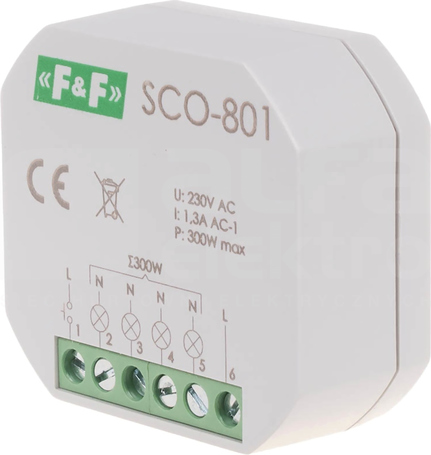 SCO-801 (do puszki fi60)350W ŚCIEMNIACZ BEZ PAMIĘCI