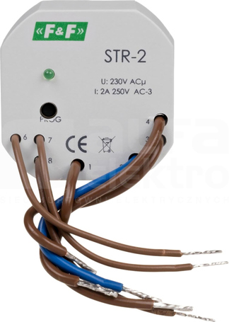 STR-2 230VAC do puszki 60mm STEROWNIK ROLET 1-PRZYC.