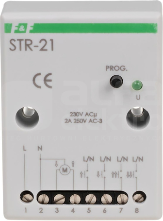 STR-21 230VAC STEROWNIK ROLET 2-PRZYC.