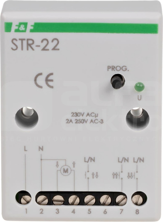 STR-22 230VAC STEROWNIK ROLET 1-PRZYC.