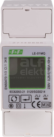 LE-01MQ 5(100)A 230V RS-485 LICZNIK ENERGII 1-FAZ.1MOD.