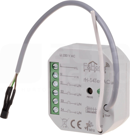 rH-S4Tes-AC Moduł radiowy zewn.pomiar temp.