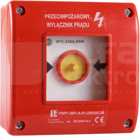 PWP1-W01-B-11-2LED14-M Wyłącznik przeciwpożarowy