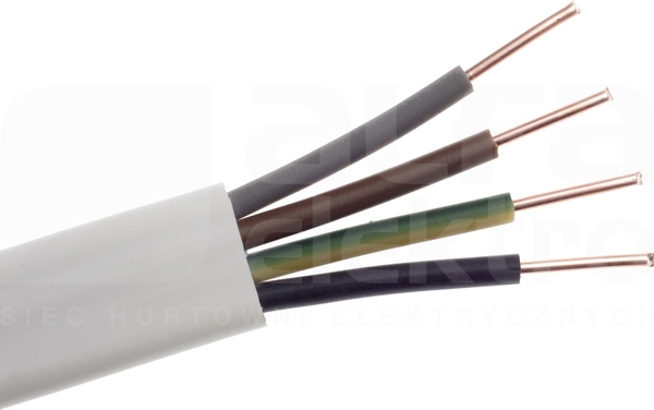 YDYp 4x1,5 żo 750V Przewód instalacyjny