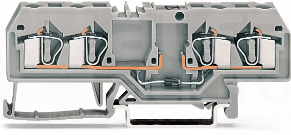 281-665/281-628 szary 4mm2 Złączka rezysto.4-przewodowa