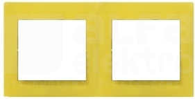 VALENA fresh yellow Ramka podwójna pozioma