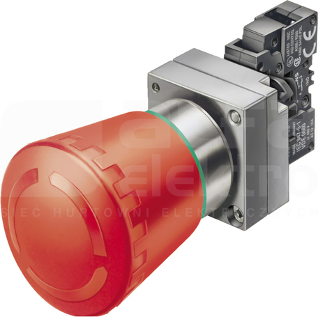 SIRIUS 22mm 1NO+1NC Przycisk grzybkowy