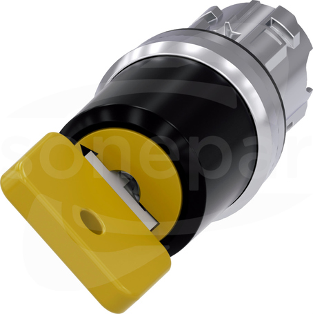 SIRIUS ACT 22mm O-I b/samop.żółty Przełącznik z kluczem OMR metal