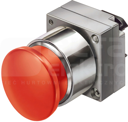 SIRIUS 22mm żółty Przycisk grzybkowy