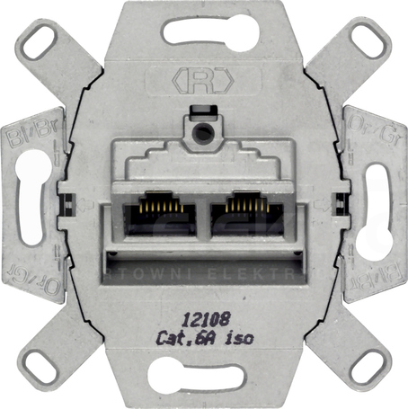 MECH. GNIAZDA 2XRJ45 kat.6A DELTA
