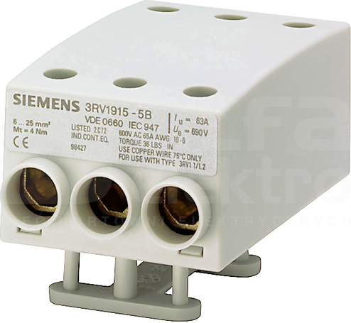SIRIUS 3RV19155B Zacisk zasilający