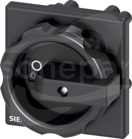 3LD3 66x66mm 22,5mm czarny Napęd obrotowy