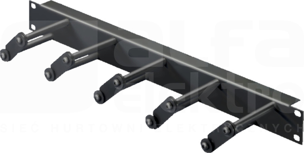 1U RAL9005 Panel rozrządowy