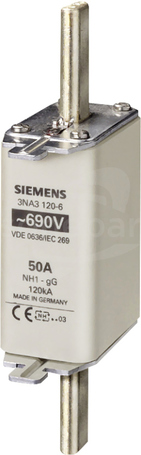 SENTRON NH1 50 A gG 690VAC 440VDC Wkładka bezpiecznikowa