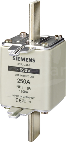 SENTRON NH3 250 A gG 690VAC 440VDC Wkładka bezpiecznikowa