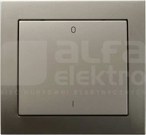 KIER 10AX IP20 satyna light Łącznik dwubiegunowy