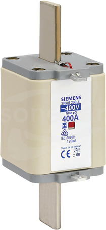 SENTRON NH2 400 A gG AC: 400 V wskaźnik kombi Wkładka bezpiecznikowa