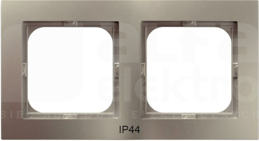 AS IP44 satyna light Ramka podwójna do łączników