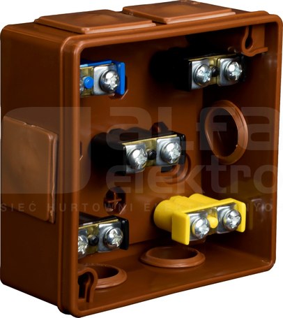 VP-02 86x86x40mm IP55 brązowy Puszka natynkowa