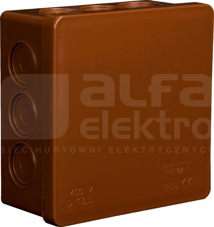 VP-03 86x86x40mm IP55 brązowy Puszka natynkowa