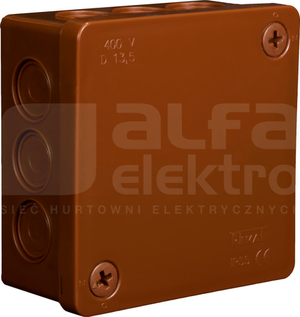 VP-23 86x86x40mm IP55 brązowy Puszka natynkowa