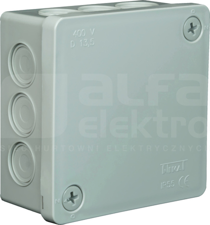 VP-23 86x86x40mm IP55 popielaty Puszka natynkowa