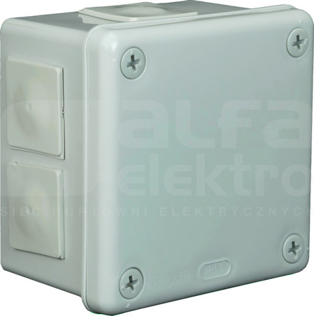 VP-43 98x98x65mm IP55 popielaty Puszka natynkowa