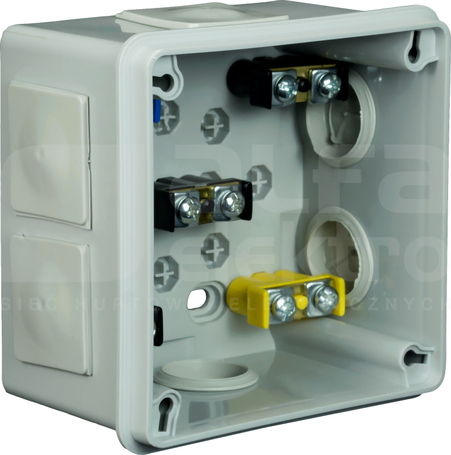VP-43 98x98x65mm IP55 popielaty Puszka natynkowa