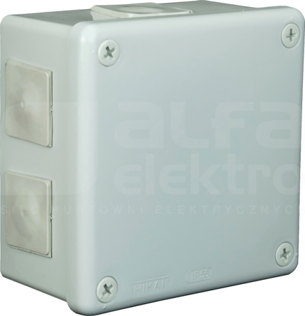 VP-53 118x118x68 IP55 popielaty Puszka natynkowa