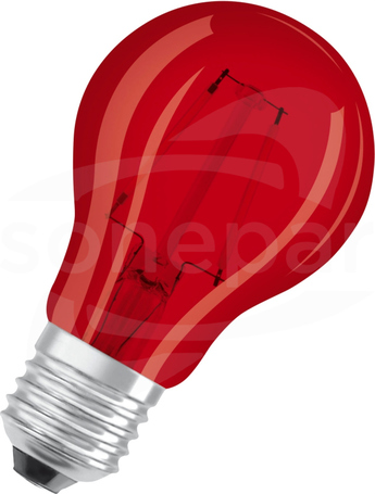 LED S CL A15 2,5W 510 230V RD E27 45lm Źródło LED czerwone