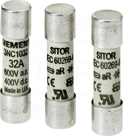 SITOR 32A 600VAC/400VDC aR Wkładka bezpiecznikowa cylindryczna