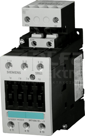 SIRIUS 50A 22kW 110VDC Stycznik 3P