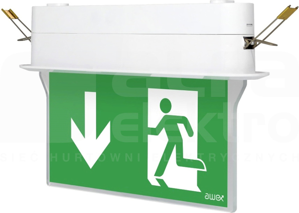 ARROW P LED 1W 1h SA biały Oprawa awaryjna 2-zadaniowa