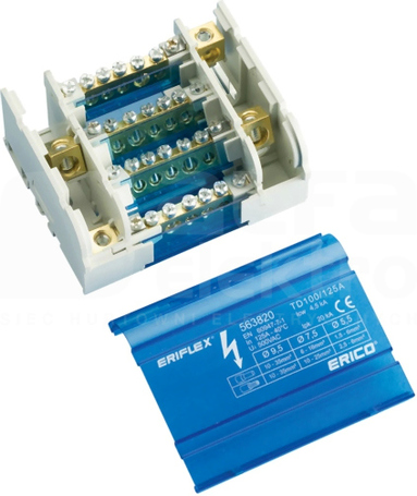 TD 100/125AL 4P Blok dystrybucyjny
