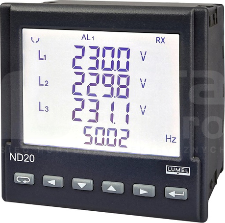 ND20 5A(X/5) 3x230/400V Analizator parametrów sieci
