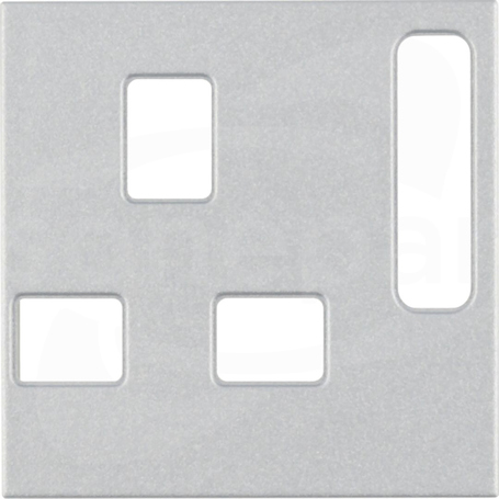 B.KWADRAT aluminium mat Płytka czołowa gniazda GB