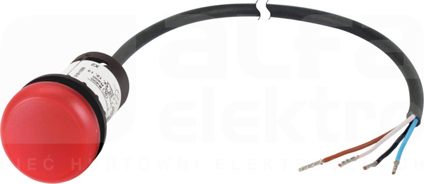 C22-LR-24-P65 czerwony Lampka sygnalizacyjna płaska