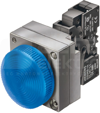 SIRIUS 22mm 24VAC/DC czerwony Lampka sygnalizacyjna+LED
