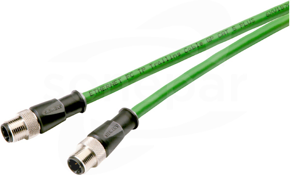 SIMATIC NET IND.ETHERNET 2xM12 180' 0,5m Kabel do transmisji danych