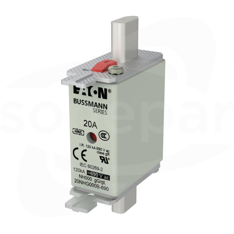 WT/NH-000 gL/gG 20A 690V Wkładka bezpiecznikowa NH podwójny wskaźnik