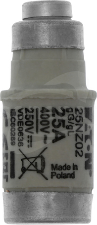 D02 25A T gL/gG 400VAC E18 Wkładka bezpiecznikowa D0