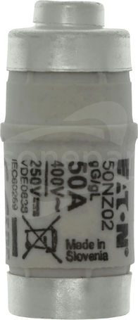 D02 50A T gL/gG 400VAC E18 Wkładka bezpiecznikowa D0