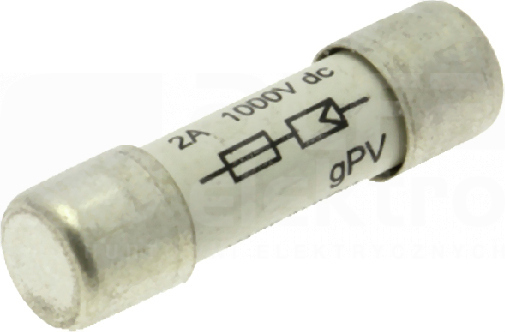 CH10x38 gPV 2A 1000V Wkładka bezpiecznikowa (PV)
