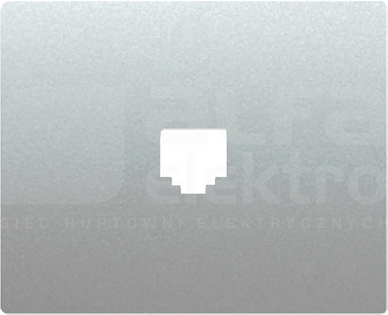 PLAKIETKA GNIAZDO TEL+KOMP. C100 aluminiowy