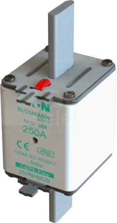 WT/NH-2 aM 250A 500V Wkładka bezpiecznikowa NH podwójny wskaźnik