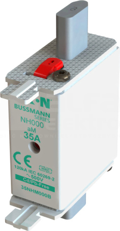 WT/NH-000 aM 35A 500V Wkładka bezpiecznikowa NH podwójny wskaźnik