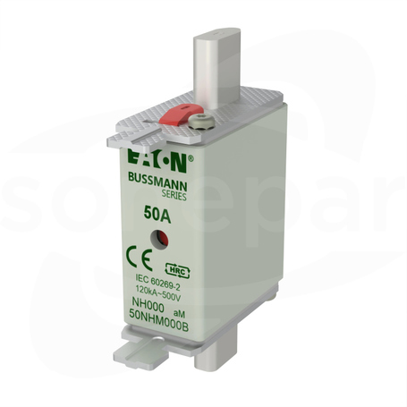 WT/NH-000 aM 50A 500V Wkładka bezpiecznikowa NH podwójny wskaźnik