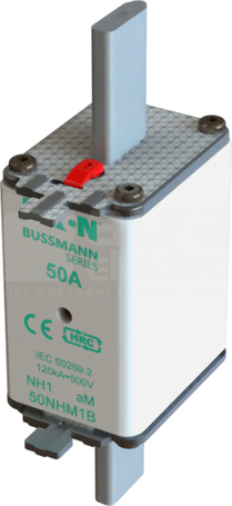WT/NH-1 aM 50A 500V Wkładka bezpiecznikowa NH podwójny wskaźnik