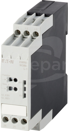 EMR6-W380-L-1 380VAC Przekaźnik kontroli napięcia zał/wył.z opóźnieniem